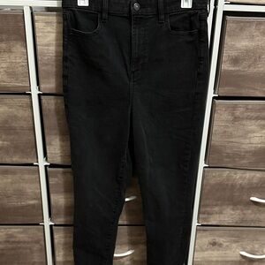 American Eagle Black Curvy Highest Rise Jegging Size 10 Short Discontinued Style
